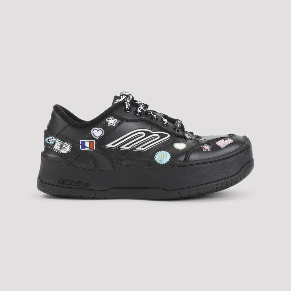 Black Hamptons Platform Sneakers 3