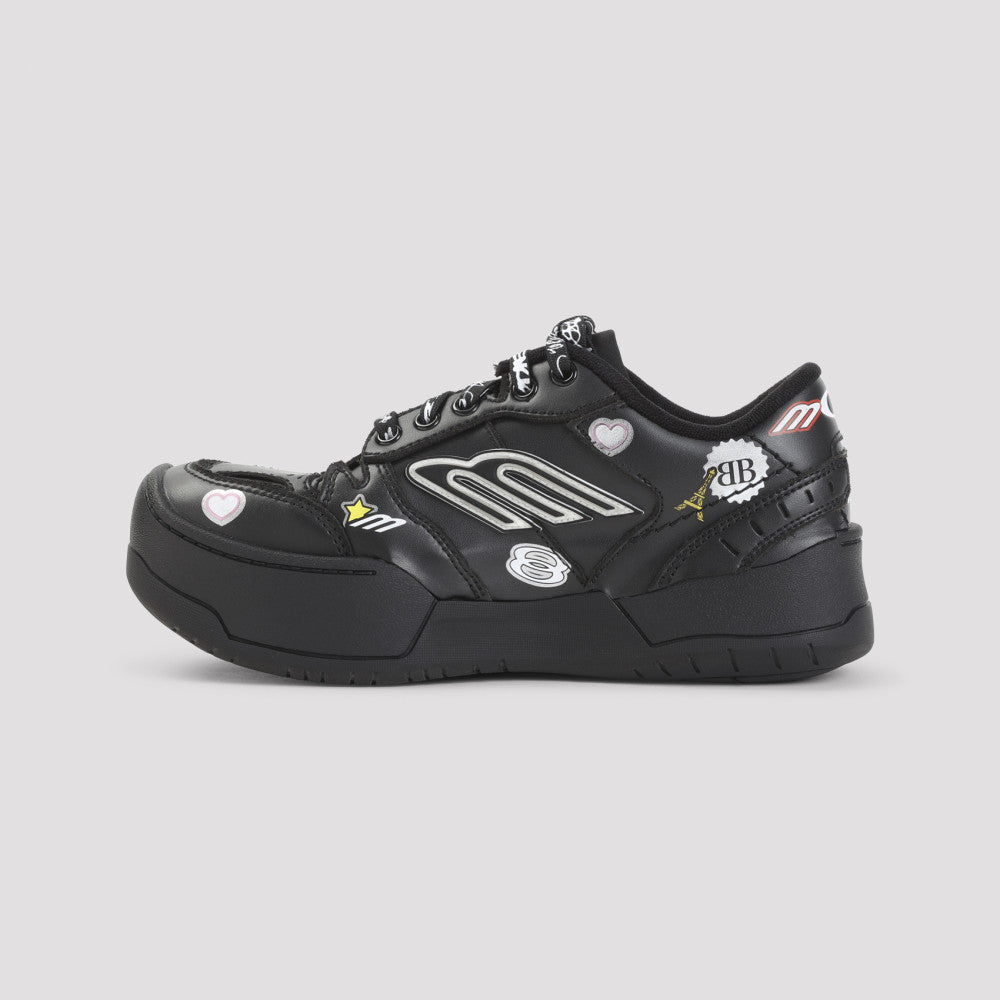 Black Hamptons Platform Sneakers 4