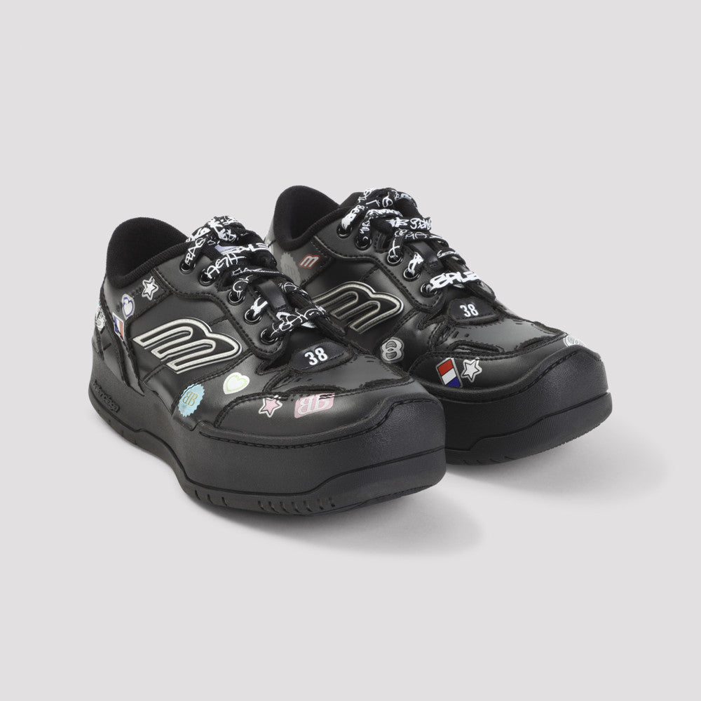 Black Hamptons Platform Sneakers 5