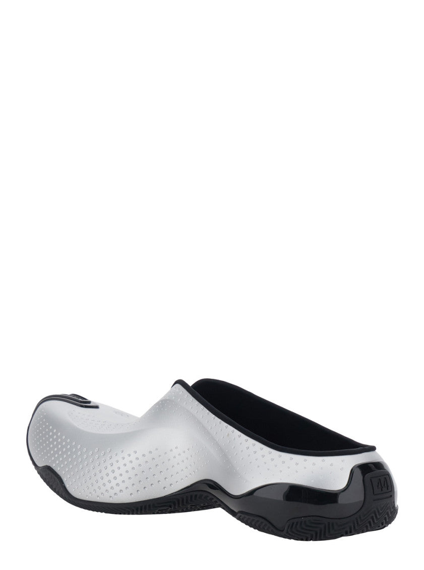 Grey Slip-on Mules 3