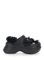 Black Slip-on Mules 1