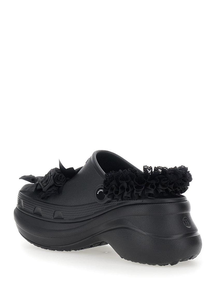 Black Slip-on Mules 3