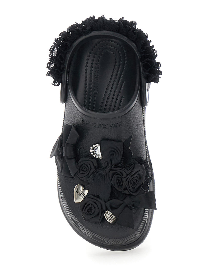 Black Slip-on Mules 4