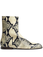 Beige Leather Boots 1