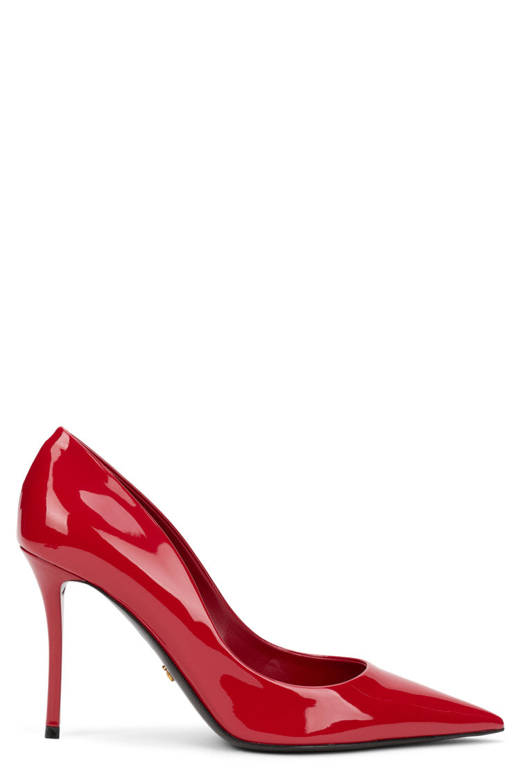 Red Leather High Heels 1