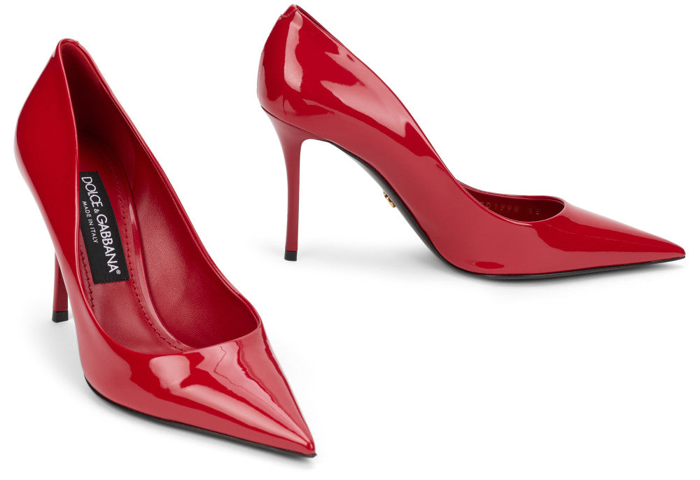 Red Leather High Heels 2