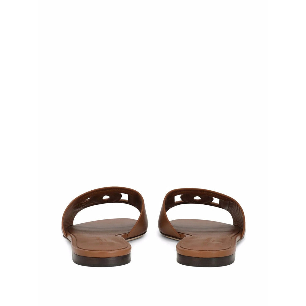 Brown Logo Sandals 3