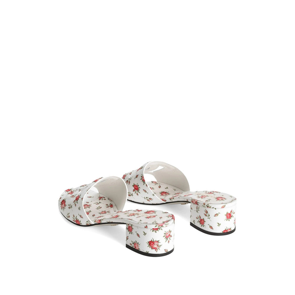 White Floral Heels 4