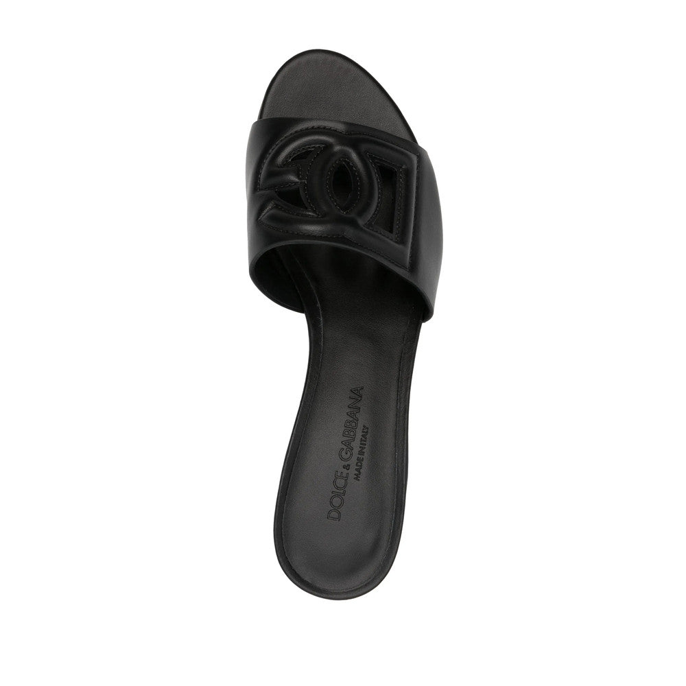 Black Logo Bianca Heels 2