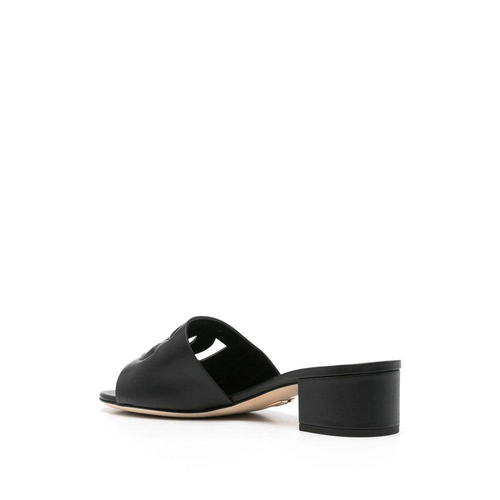 Black Logo Bianca Heels 3