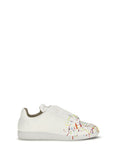 White Printed Replica Sneakers 1