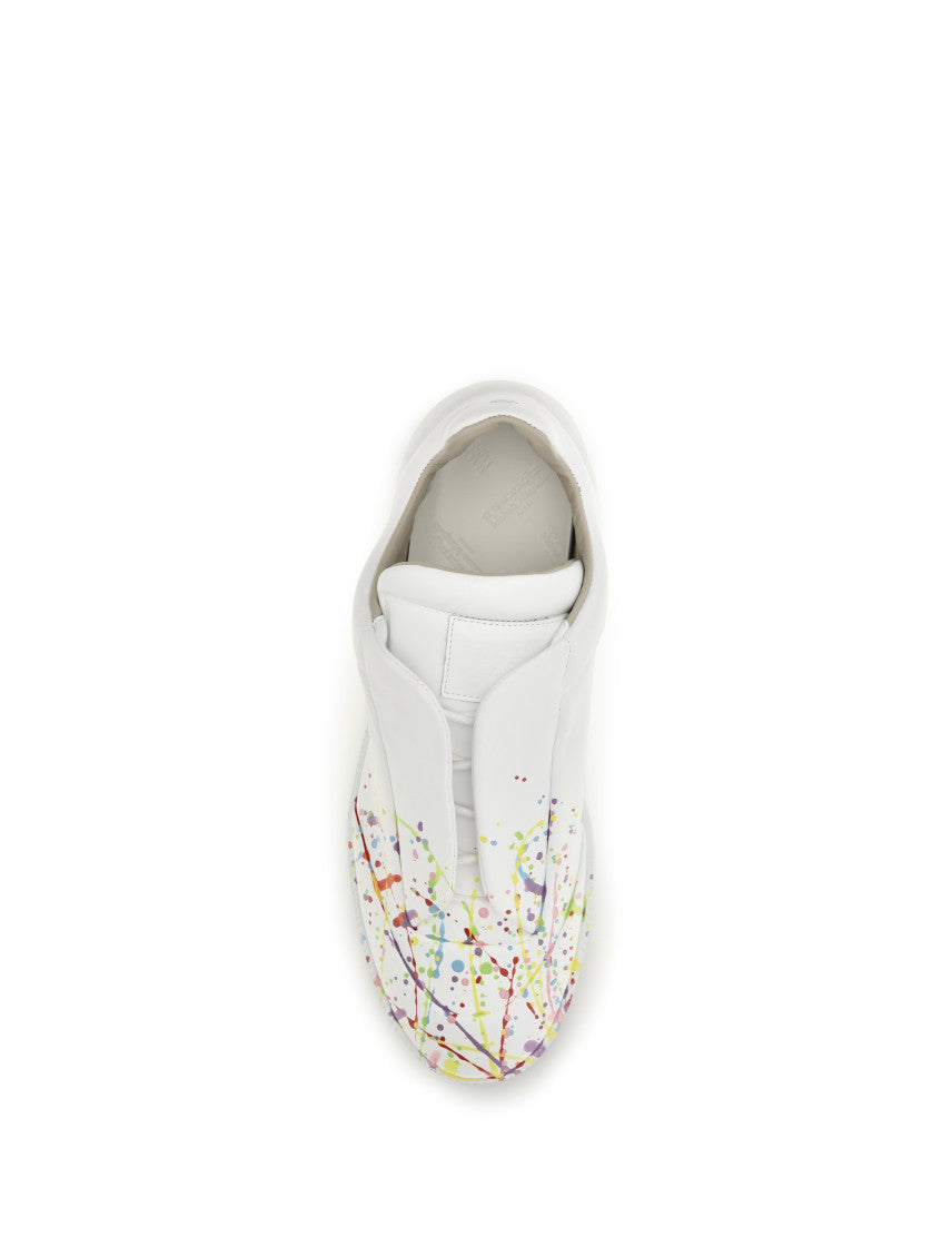 White Printed Replica Sneakers 4