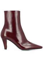 Bordeaux Leather Cassandre Boots 1
