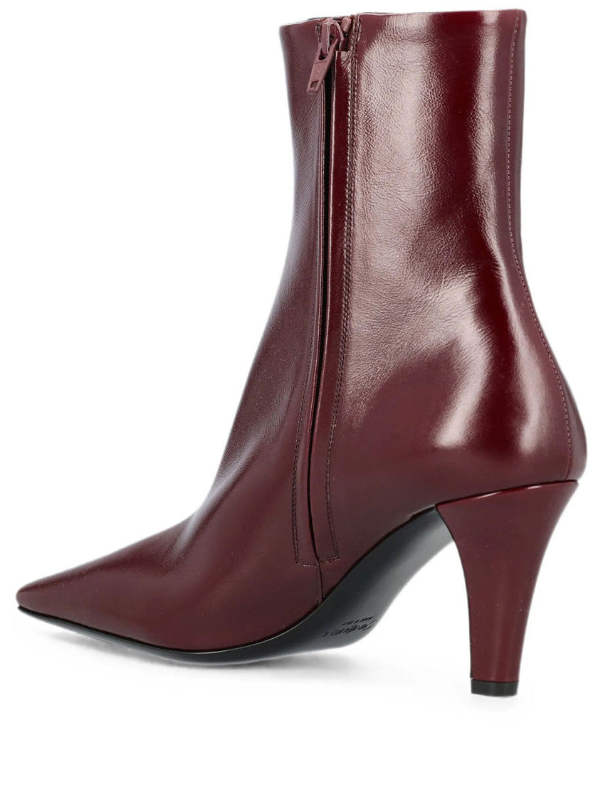 Bordeaux Leather Cassandre Boots 3