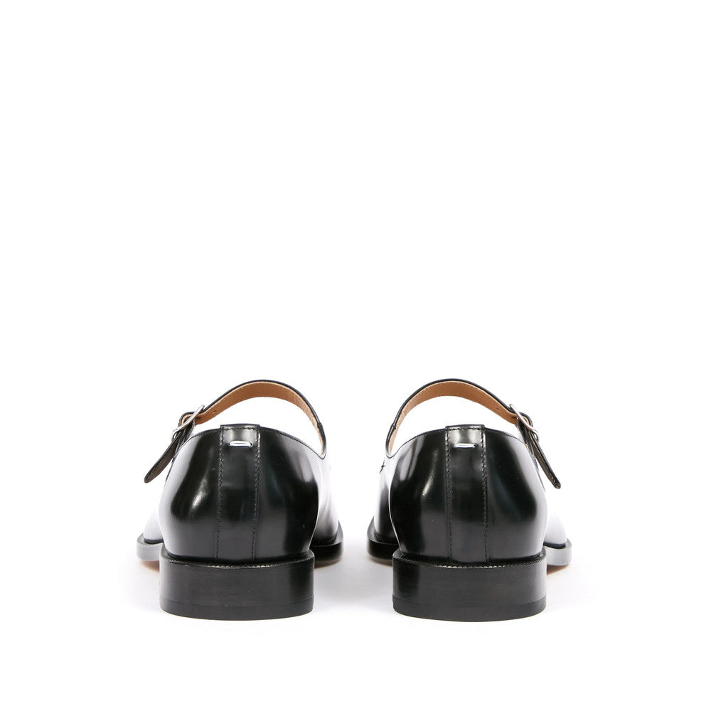 Black Tabi Leather Loafers 2