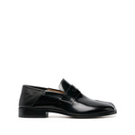 Black Tabi Leather Loafers 1