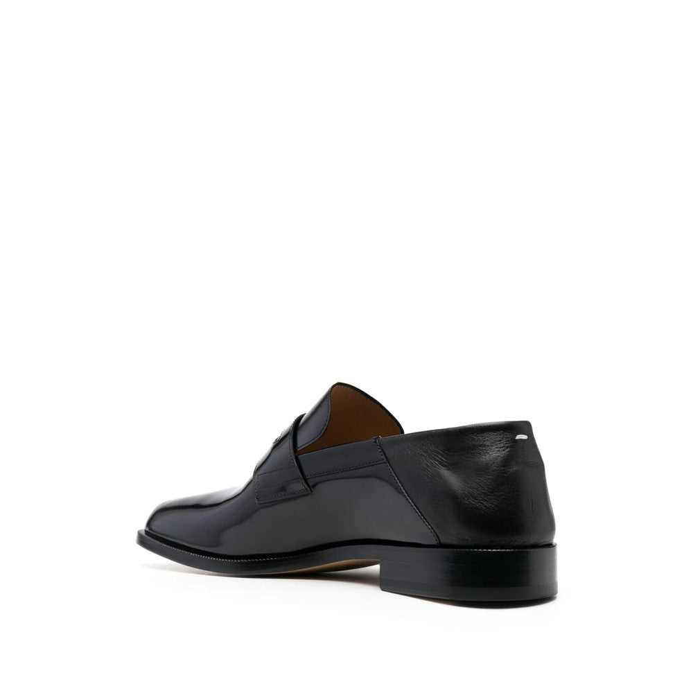 Black Tabi Leather Loafers 3