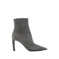 Grey Pointed-toe Ankle Boots 1