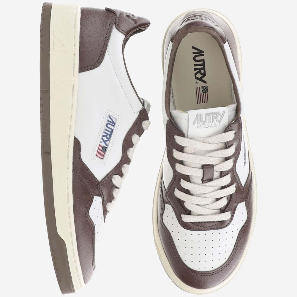 Brown Medalist Low Top Sneakers 2