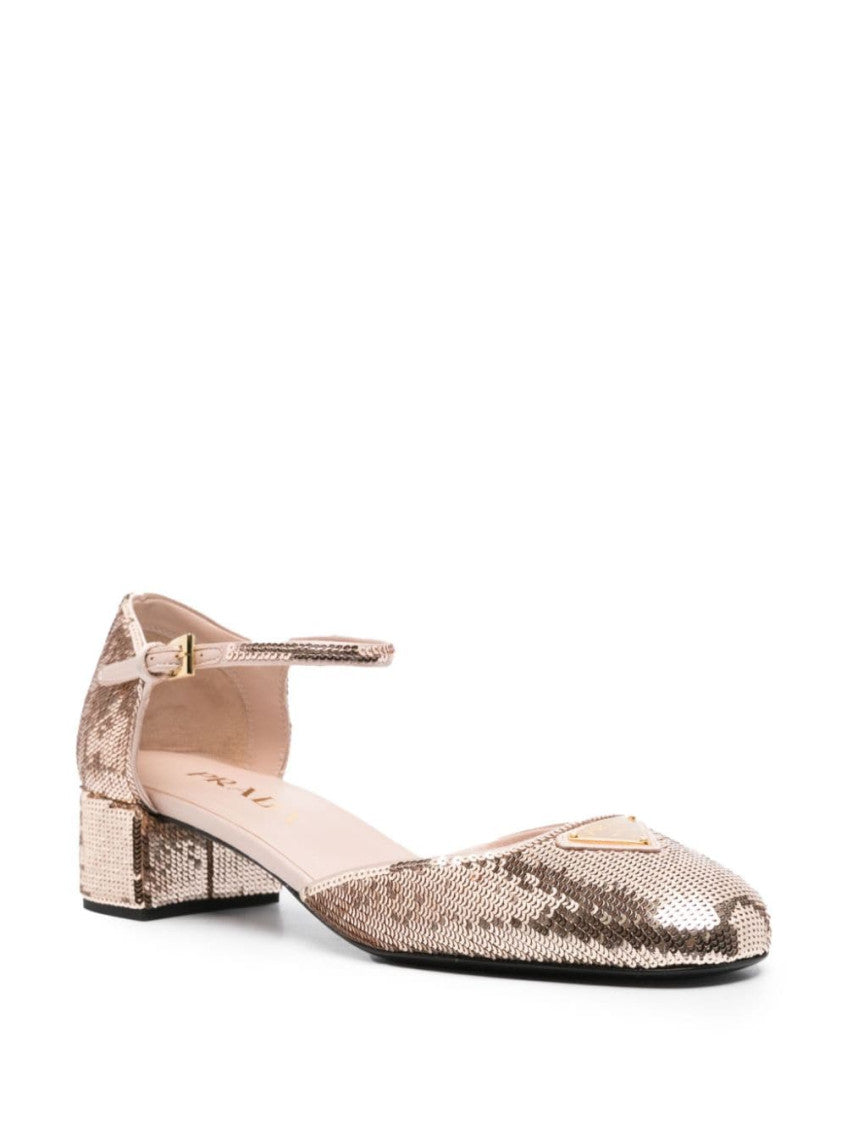Pink Sequined Pumps 2