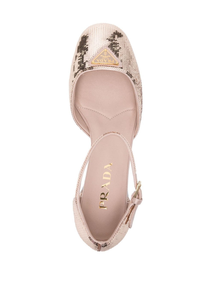 Pink Sequined Pumps 4