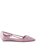 Pink Satin Ballet Flats 1