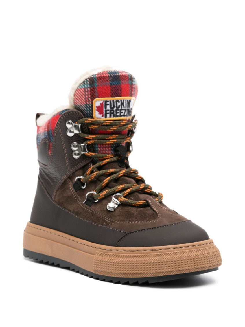 Multi color Lace-Up Boots 2