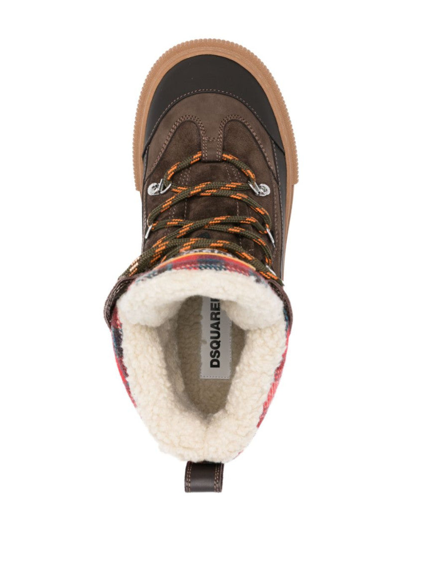 Multi color Lace-Up Boots 4