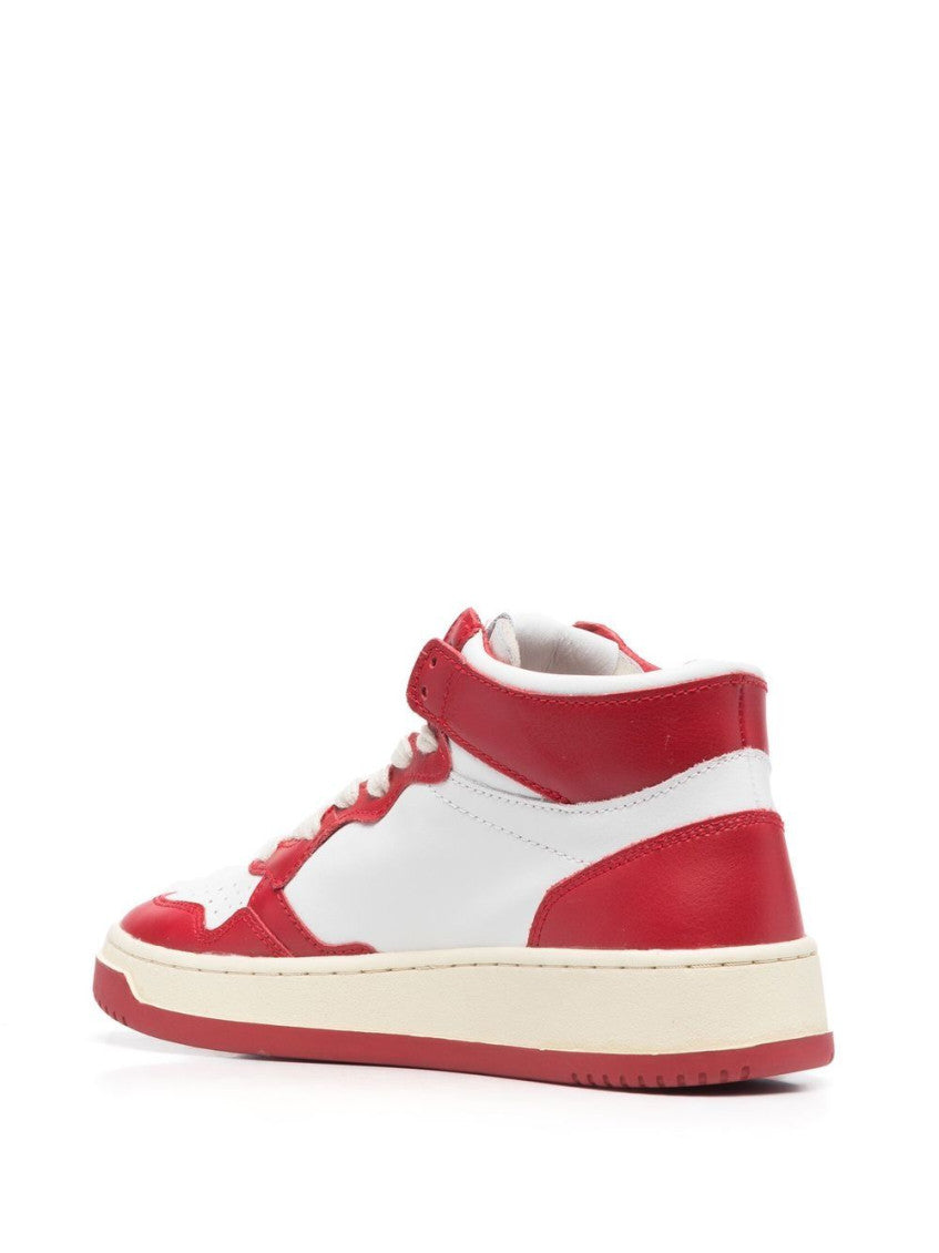 Red Color-Block Medalist Sneakers 4