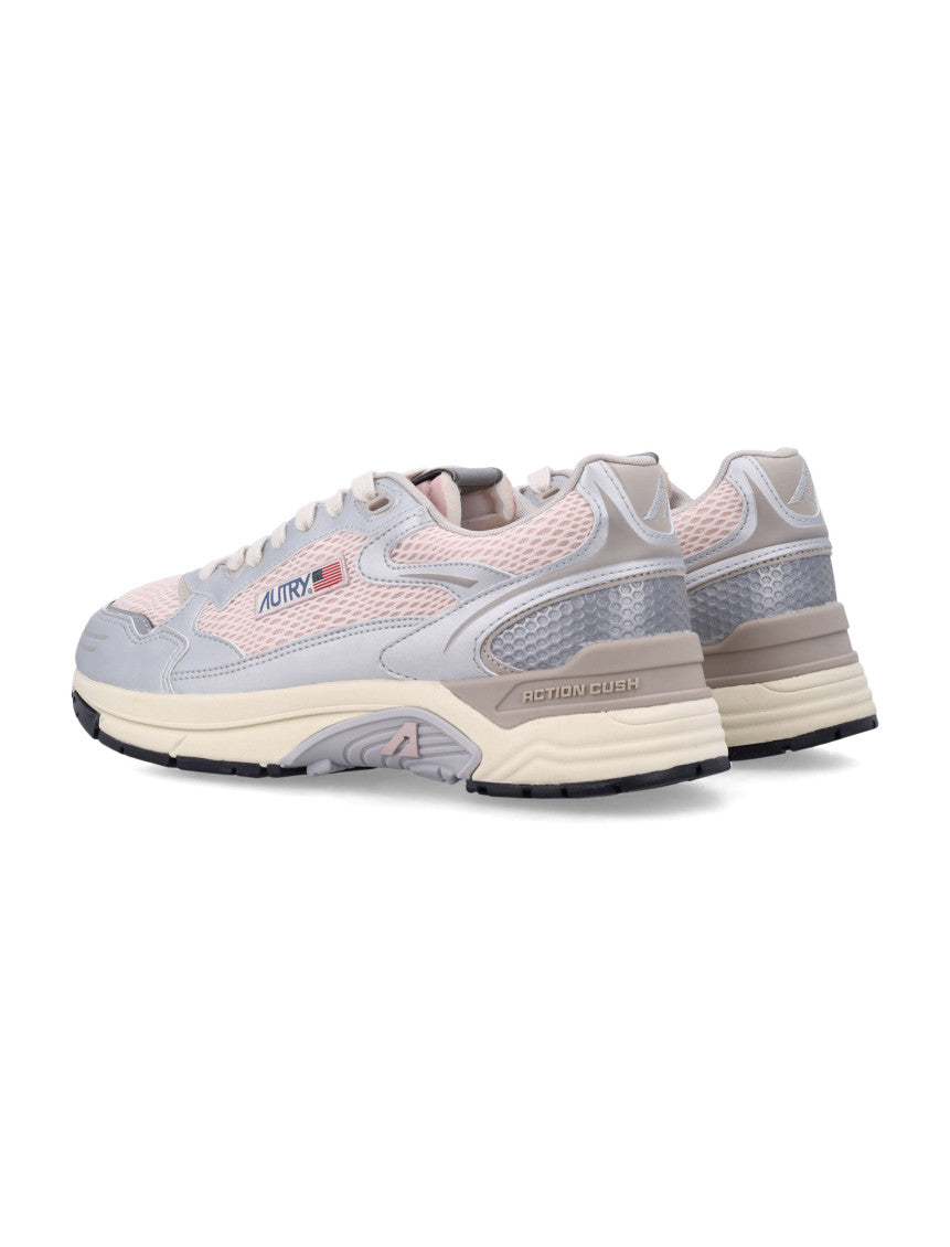 Silver Color Block Sneakers 3