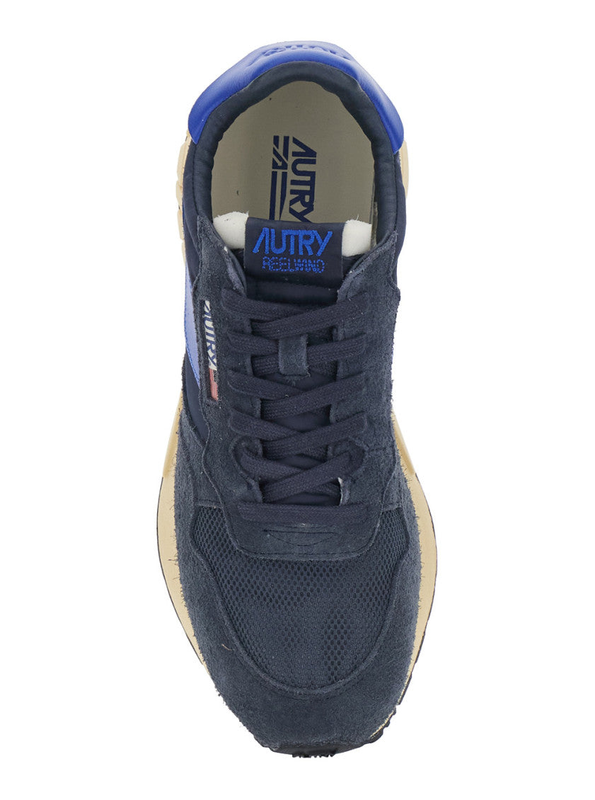 Blue Reelwind Logo Sneakers 4