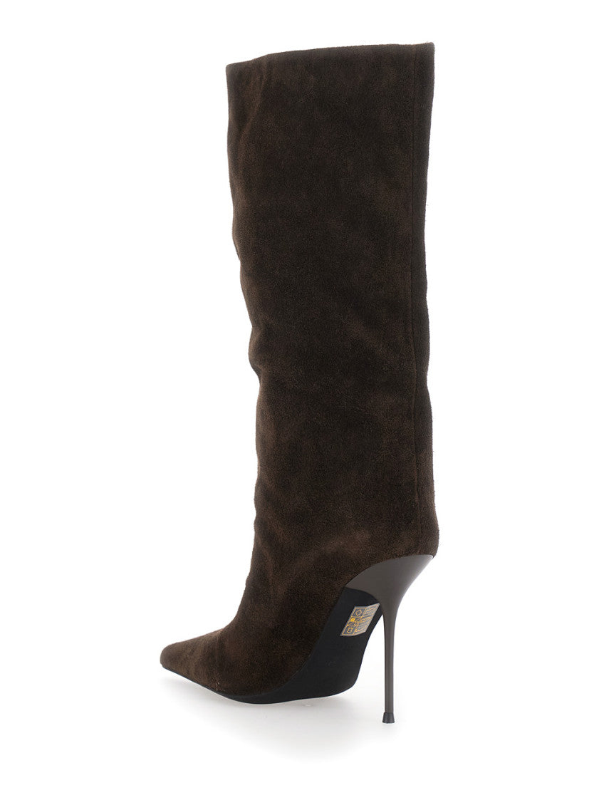 Brown Pointed-toe Boots 3