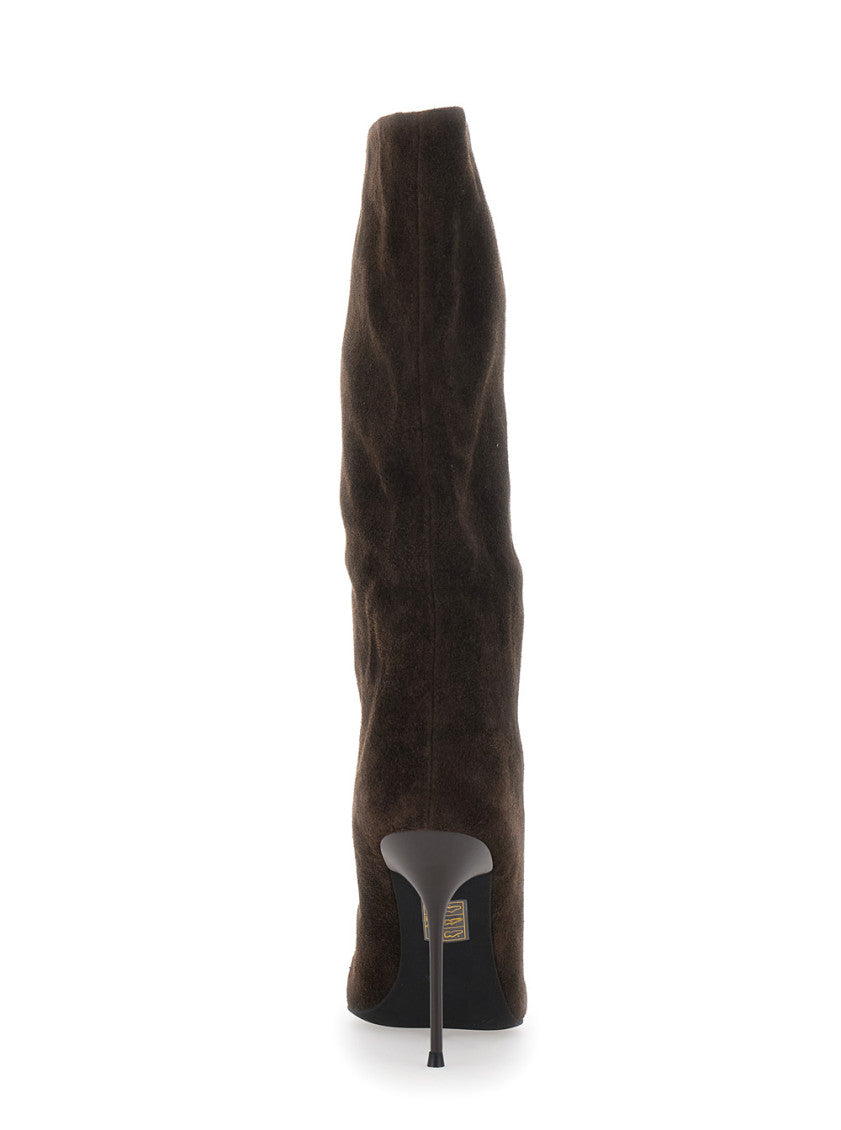 Brown Pointed-toe Boots 4