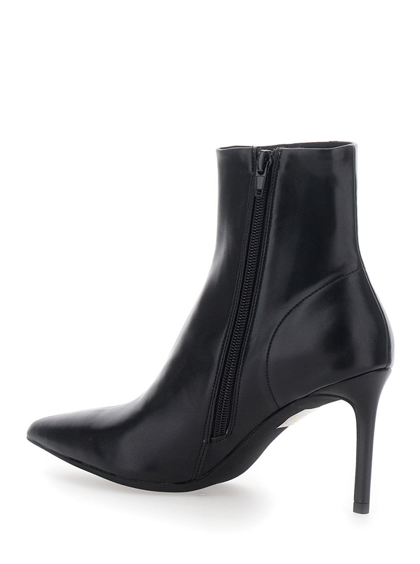 Black Leather Nixie Boots 3