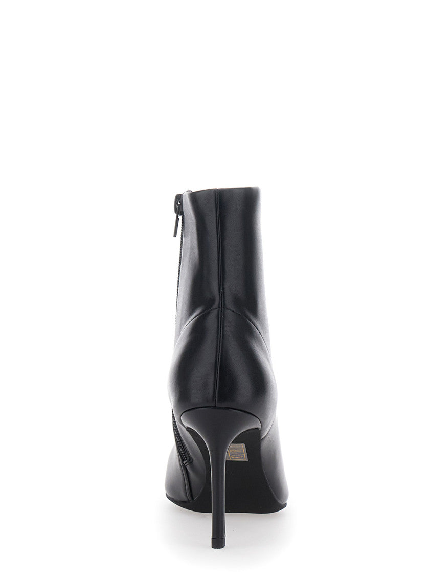 Black Leather Nixie Boots 4