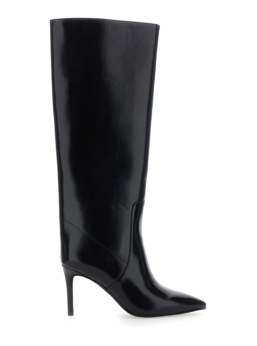 Black Leather Arsen Boots 1