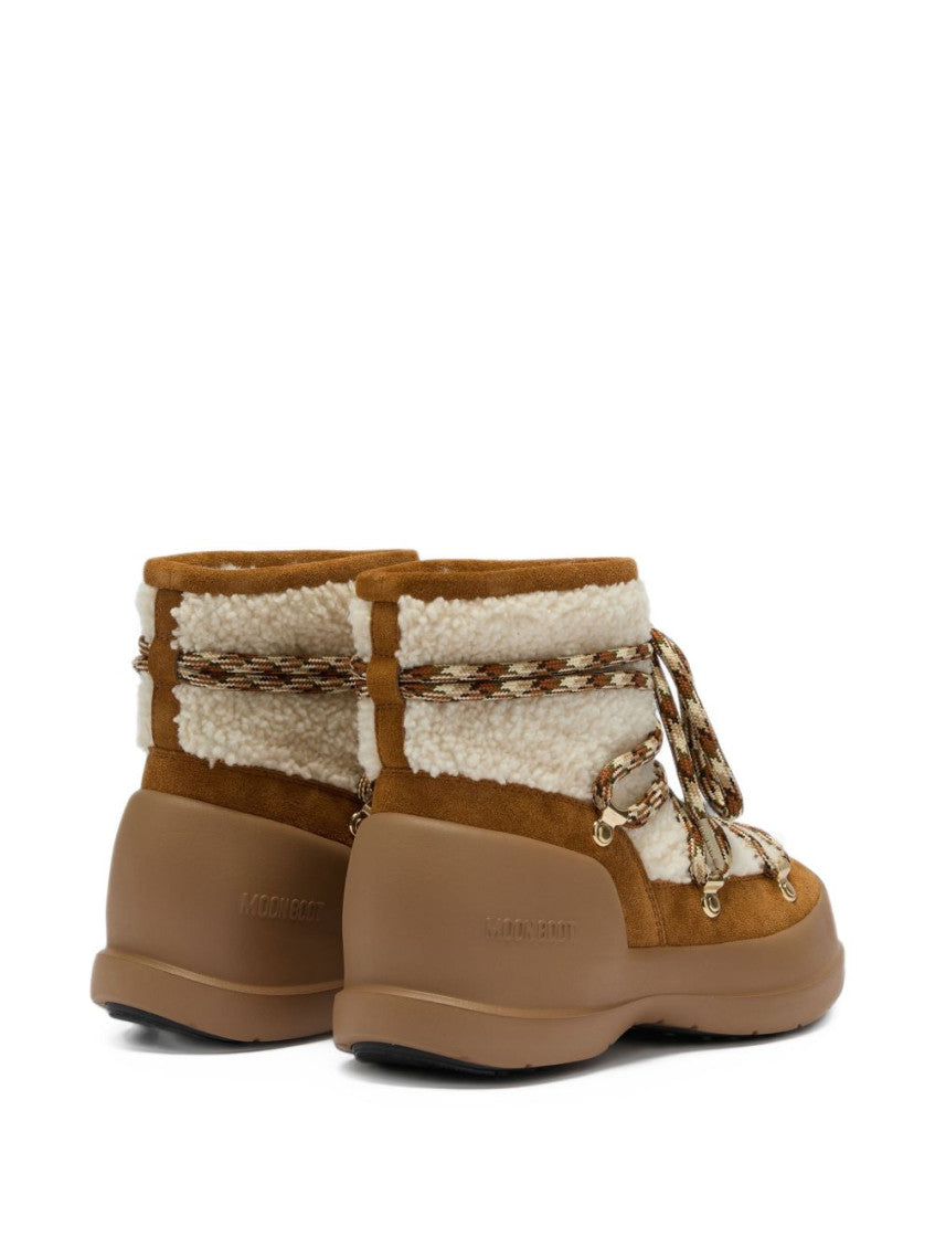 Brown Textured Mezzaluna Boot 2
