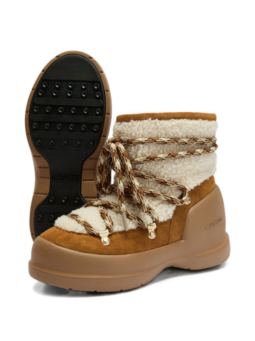 Brown Textured Mezzaluna Boot 3