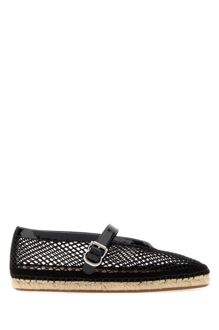 Black Mesh Espadrilles 1