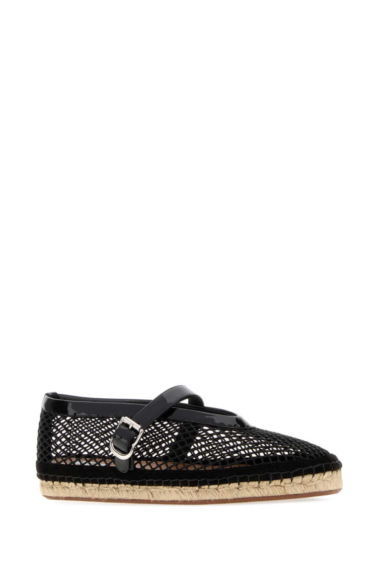 Black Mesh Espadrilles 2