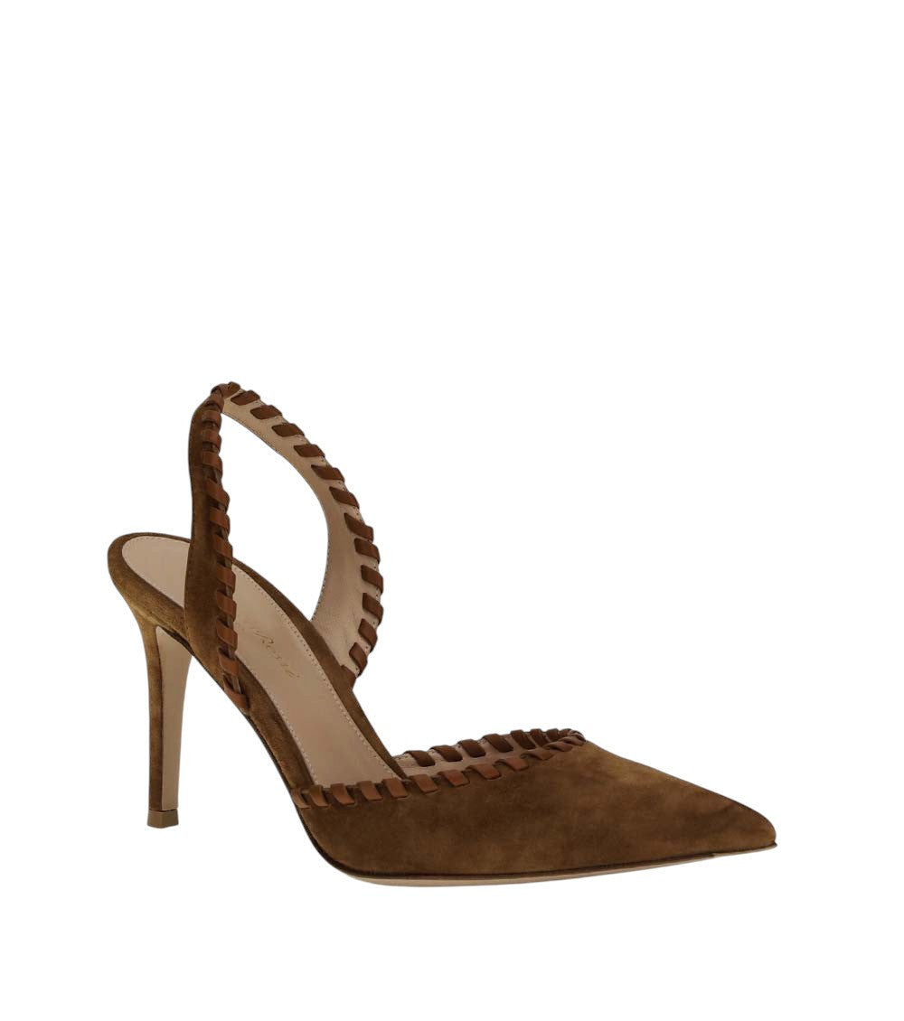 Brown Slingback Pumps 2