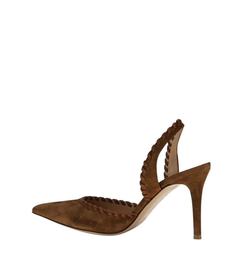 Brown Slingback Pumps 3