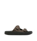 Brown Velcro-Strap Sandals 1