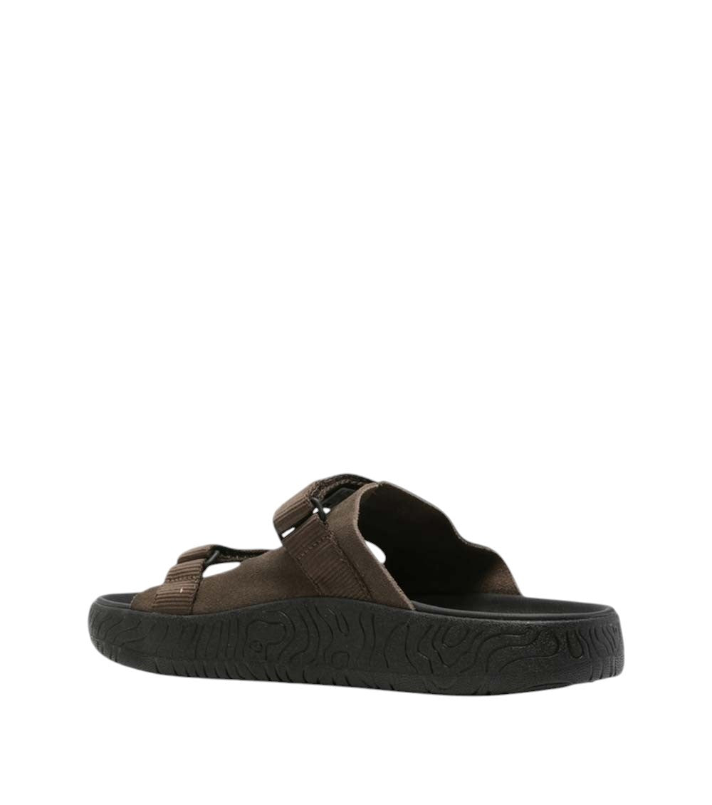 Brown Velcro-Strap Sandals 2