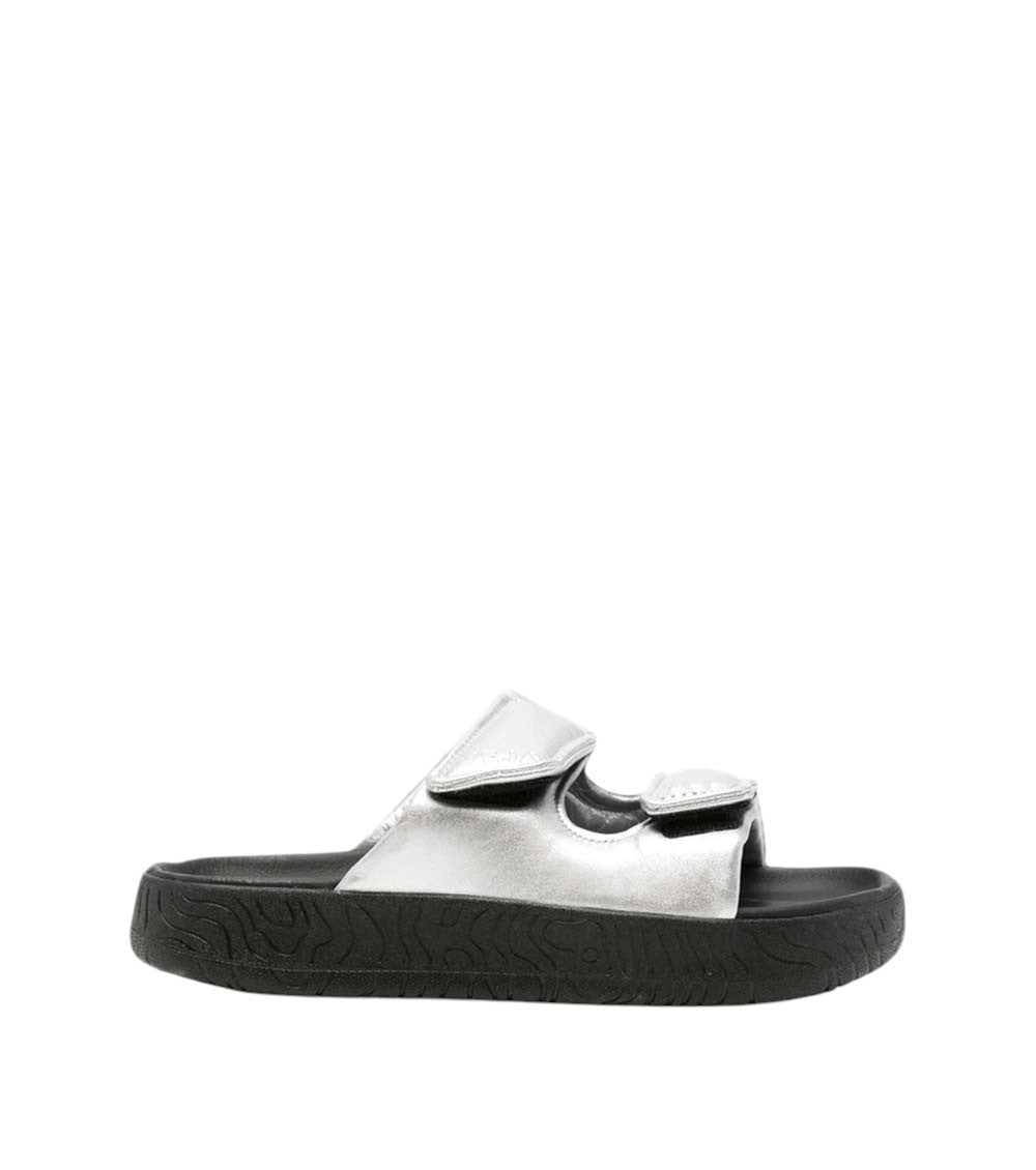 Silver Metallic Sandals 1