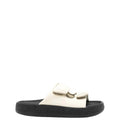 Beige Slip-on Sandals 1