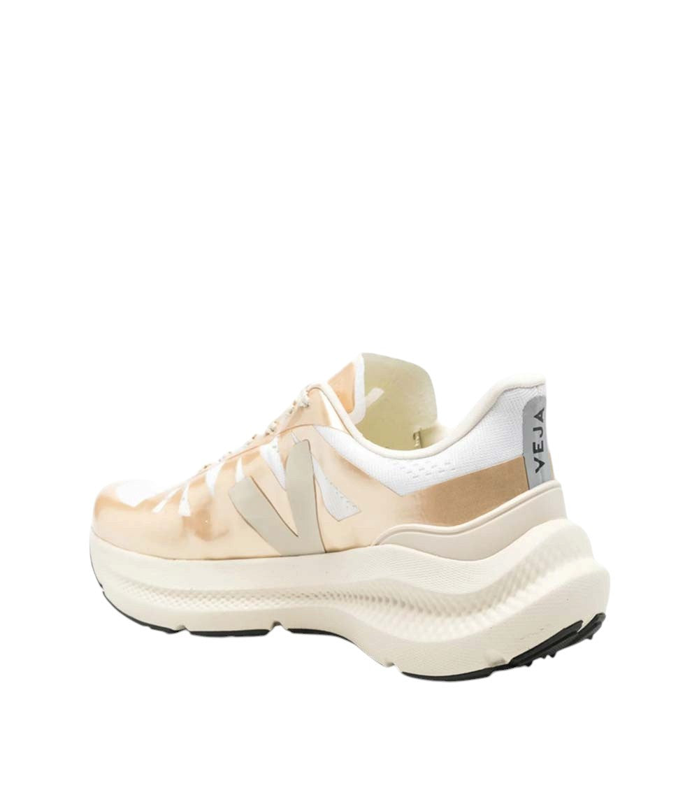 White Logo Metallic Sneakers 3