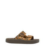 Brown Animal Printed Sandals 1