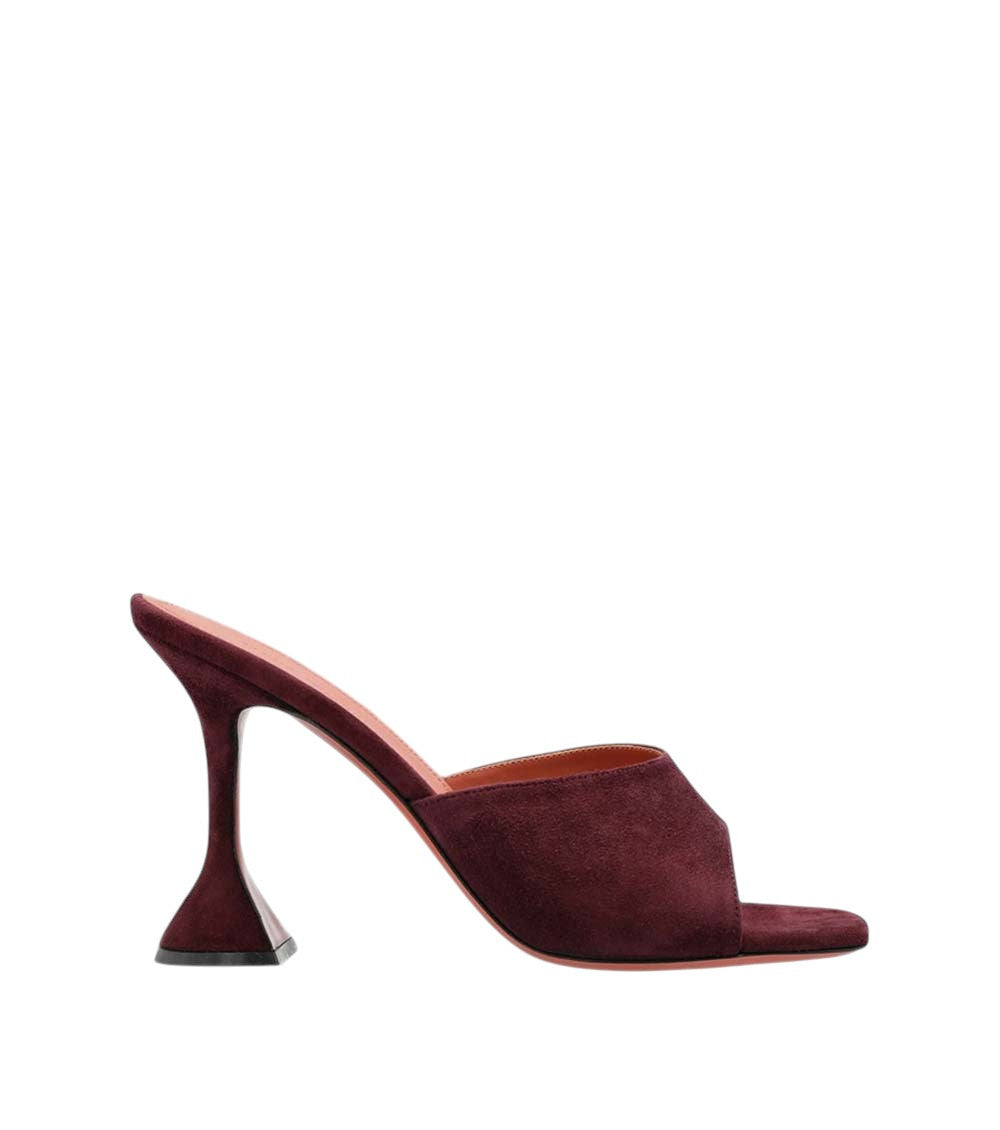 Purple Suede Lupita Heels 1