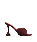 Purple Suede Lupita Heels 1